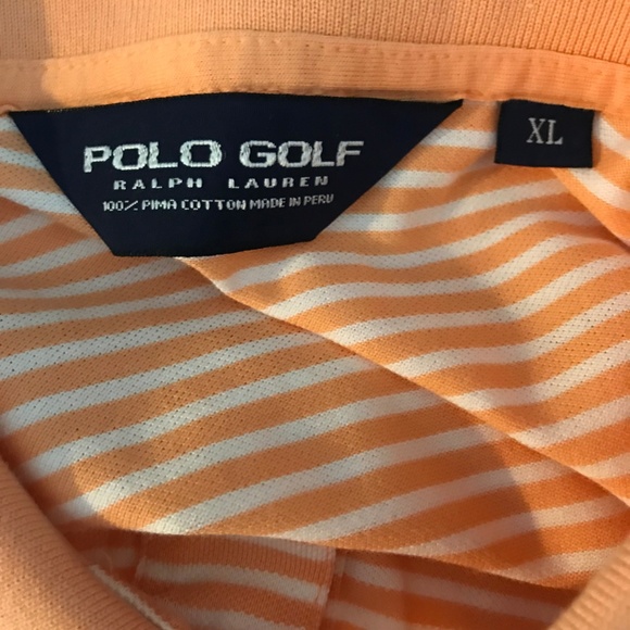 Polo Golf Ralph Lauren Mens Shirt XL Orange - Picture 5 of 6